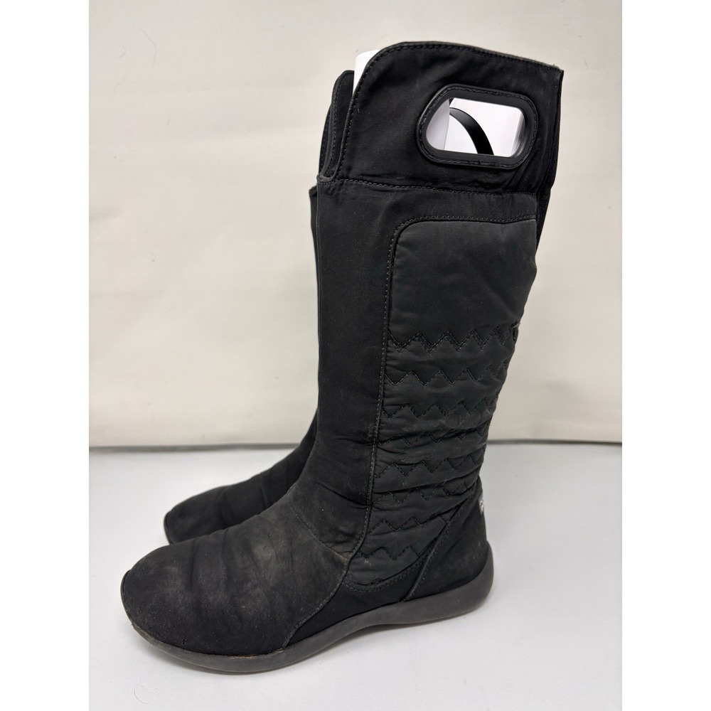 Patagonia Fiona Winter Boots Womens Size 6 PrimaLoft Black Tall High Quilted
